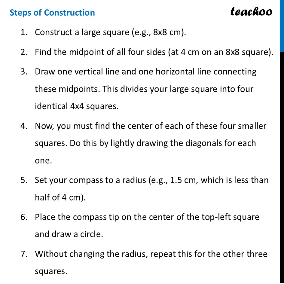 part 2 - Construct Square with more Holes - Questions - Page 201 to 203 - Chapter 8 Class 6 - Playing with Constructions (Ganita Prakash) - Class 6 (Ganita Prakash & Old NCERT)