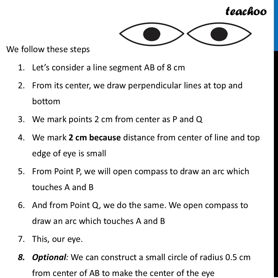 part 3 - Constructing Eyes - Constructing Circle, Person, Waves, Eyes - Chapter 8 Class 6 - Playing with Constructions (Ganita Prakash) - Class 6 (Ganita Prakash & Old NCERT)