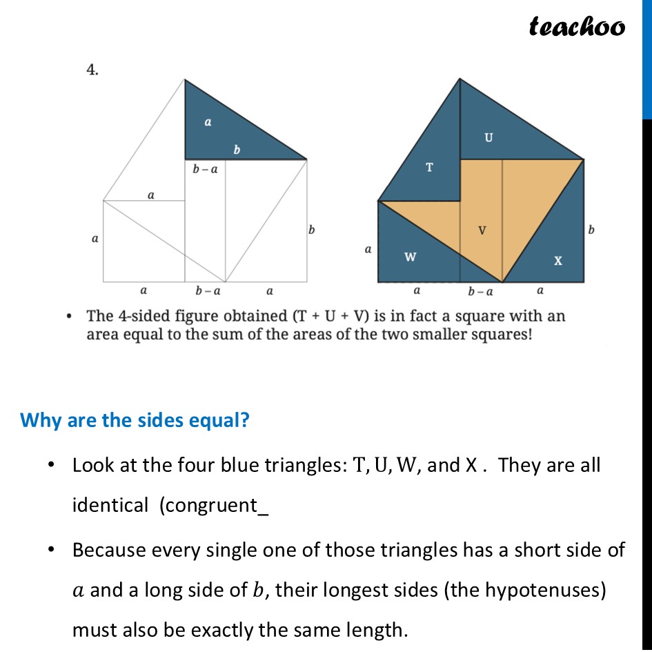 part 4 - Proof of Baudhāyana’s method - Combining Two squares - Chapter 2 Class 8 - The Baudhayana-Pythagoras Theorem (Ganita Part 2) - Class 8 (Ganita Prakash - 1, 2 & Old NCERT)