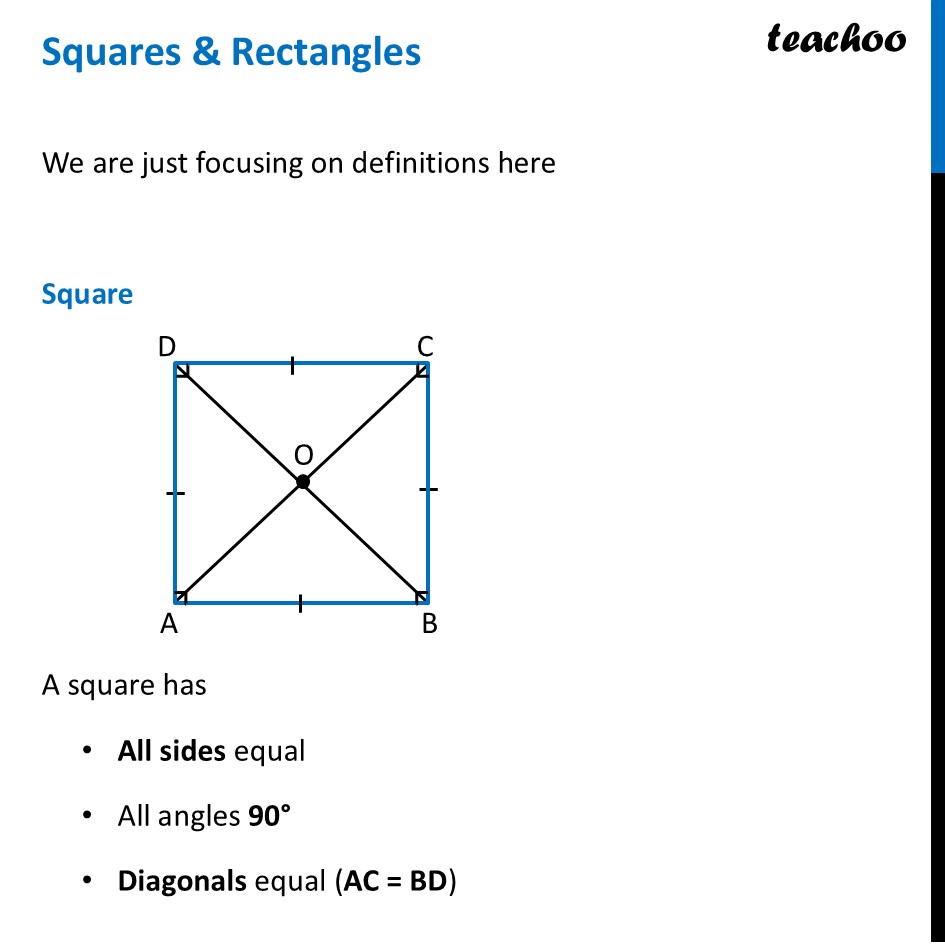 Squares & Rectangles - Definition [Ganita Prakash Class 6] - Constructing Squares & Rectangles