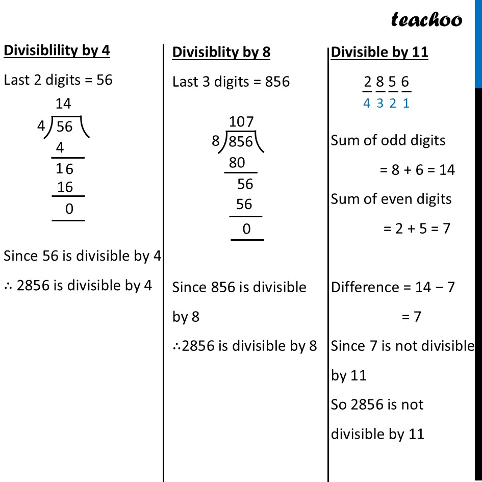 part 17 - Question 1 - Page 129 - Shortcut for Divisibility by 11 - Chapter 5 Class 8 - Number Play (Ganita Prakash) - Class 8 (Ganita Prakash - 1, 2 & Old NCERT)