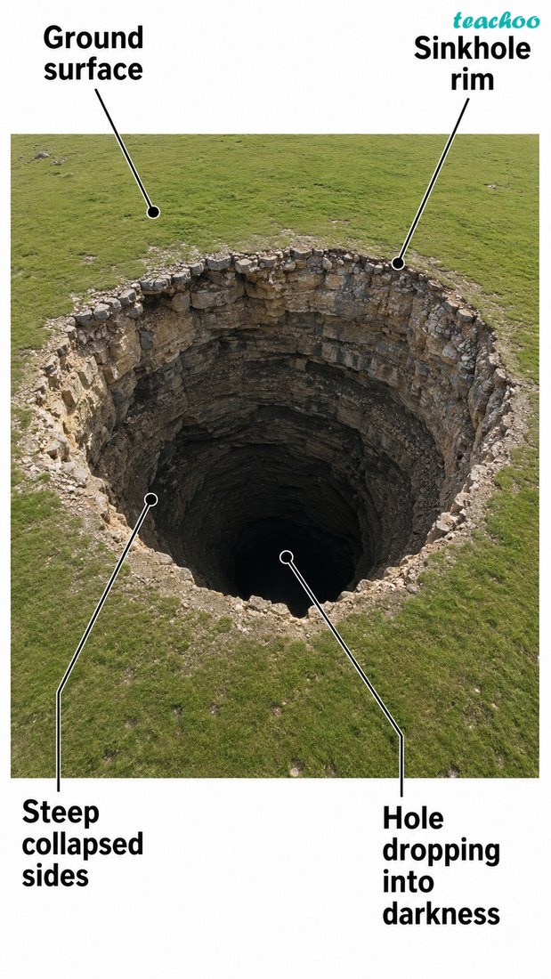 Fig. 2.25 — Sinkholes shown clearly as ground depressions formed by underground solution.