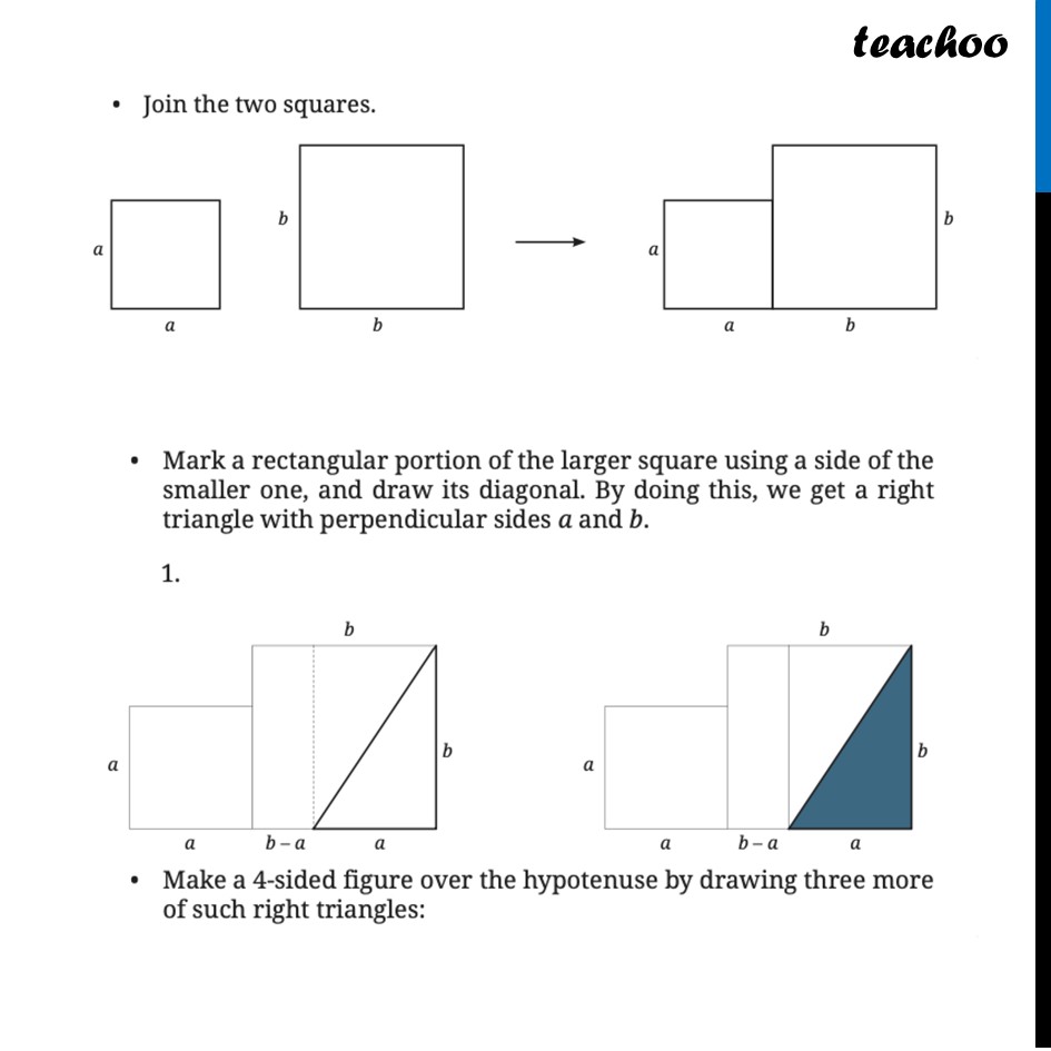 part 2 - Proof of Baudhāyana’s method - Combining Two squares - Chapter 2 Class 8 - The Baudhayana-Pythagoras Theorem (Ganita Part 2) - Class 8 (Ganita Prakash - 1, 2 & Old NCERT)