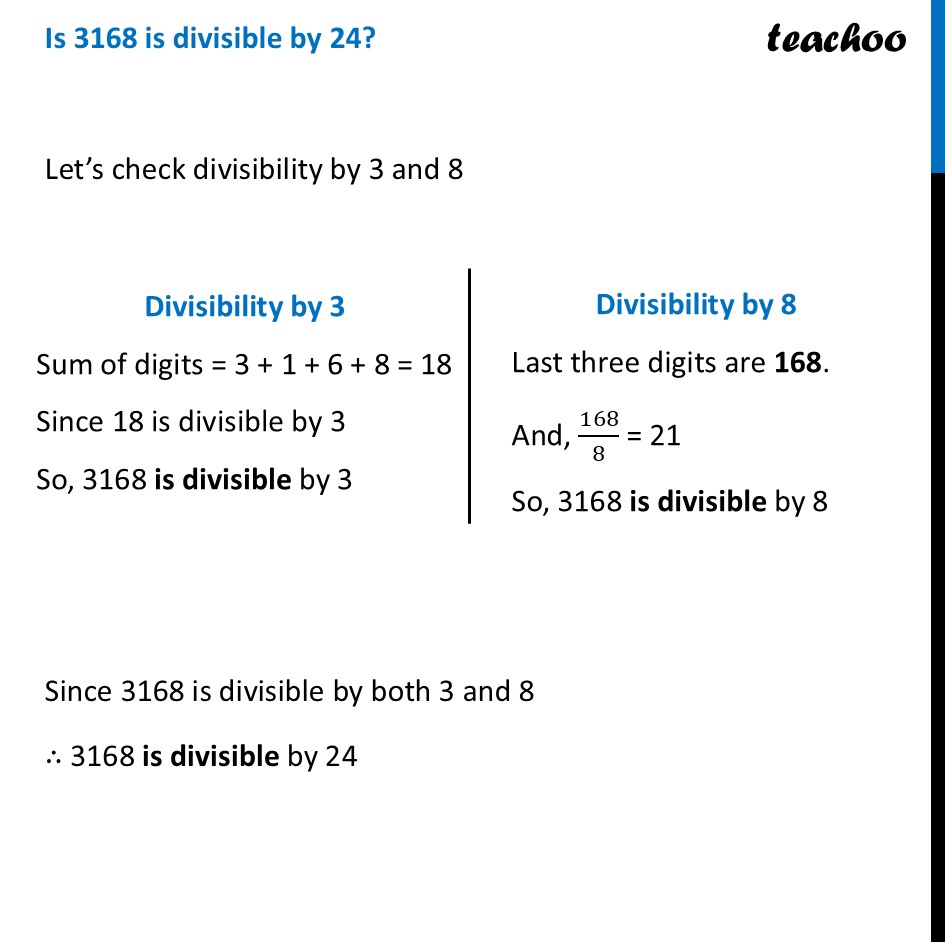 part 3 - Divisibility by 24 - Divisibility Shortcuts for Other Numbers - Chapter 5 Class 8 - Number Play (Ganita Prakash) - Class 8 (Ganita Prakash - 1, 2 & Old NCERT)