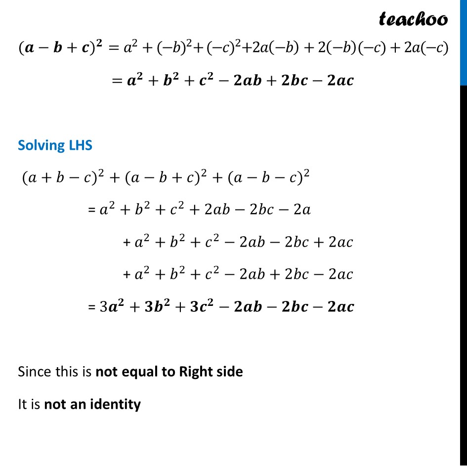 part 2 - Ex 4.3, 4 - Exercise Set 4.3 - Chapter 4 Class 9 - Exploring Algebraic Identities (Ganita Manjari I) - Class 9