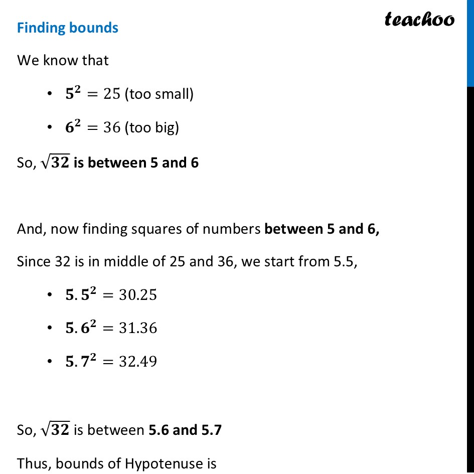 part 5 - Question 2 - Figure it out - Page 39, 40 - Chapter 2 Class 8 - The Baudhayana-Pythagoras Theorem (Ganita Part 2) - Class 8 (Ganita Prakash - 1, 2 & Old NCERT)