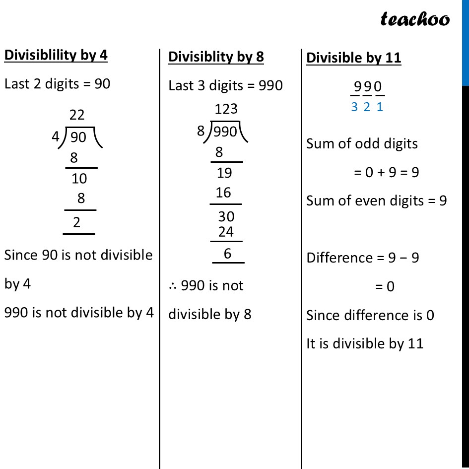 part 5 - Question 1 - Page 129 - Shortcut for Divisibility by 11 - Chapter 5 Class 8 - Number Play (Ganita Prakash) - Class 8 (Ganita Prakash - 1, 2 & Old NCERT)