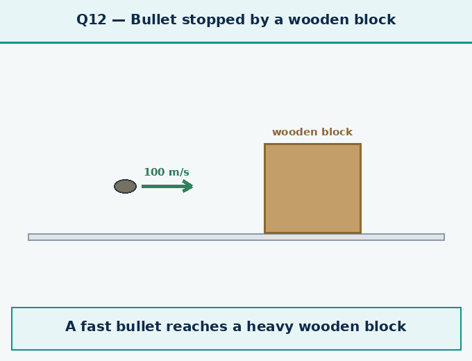 Question 12 — A bullet of mass 5 - How Forces Affect Moti - [Teachoo] - Questions at the end of the chapter