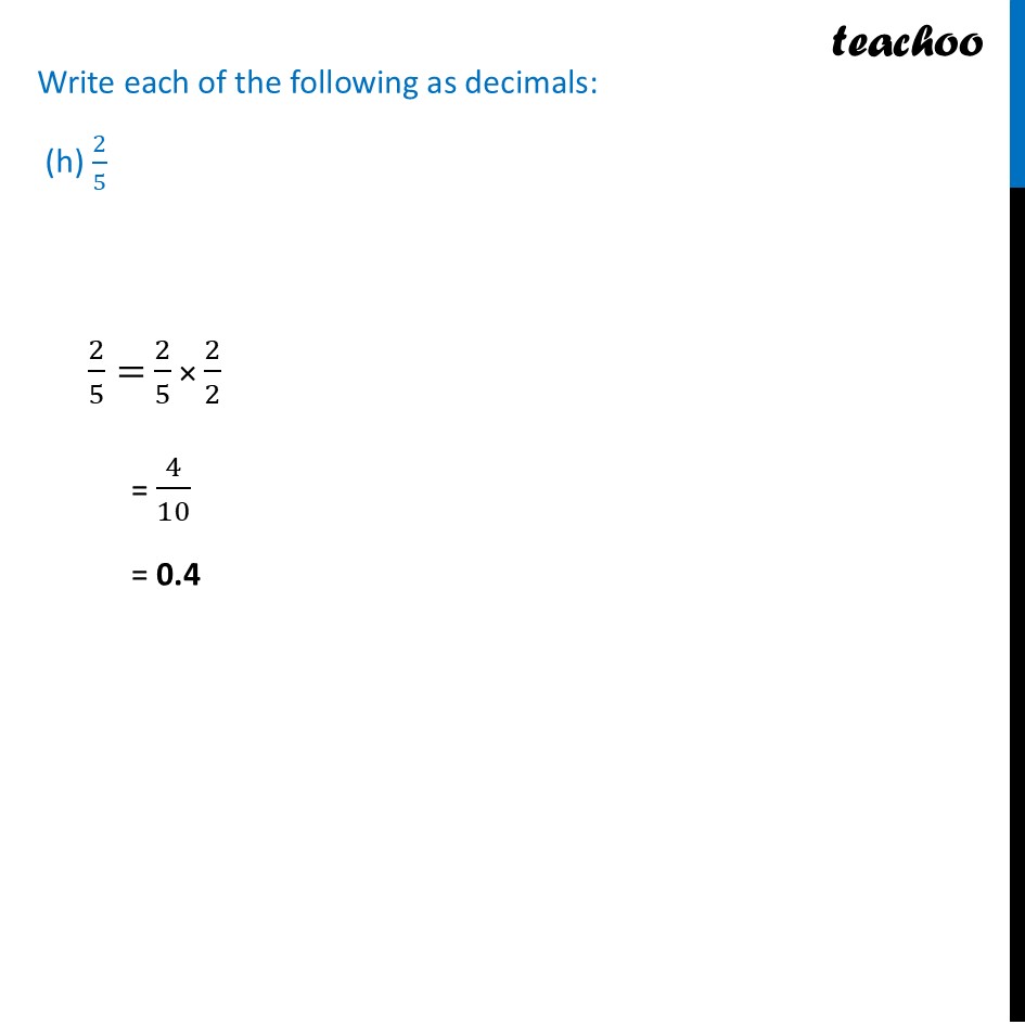 part 7 - Worksheet on converting Fractions to Decimals - Fractions to Decimals - Chapter 3 Class 7 - A peek beyond the Point (Ganita Prakash) - Class 7 (Ganita Prakash & Old NCERT)