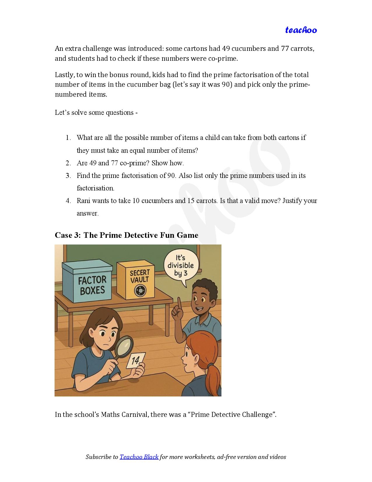 part 4 - Case Based Questions - Worksheet 2 - Teachoo Questions - Case Based - Chapter 5 Class 6 - Prime Time (Ganita Prakash) - Class 6 (Ganita Prakash & Old NCERT)