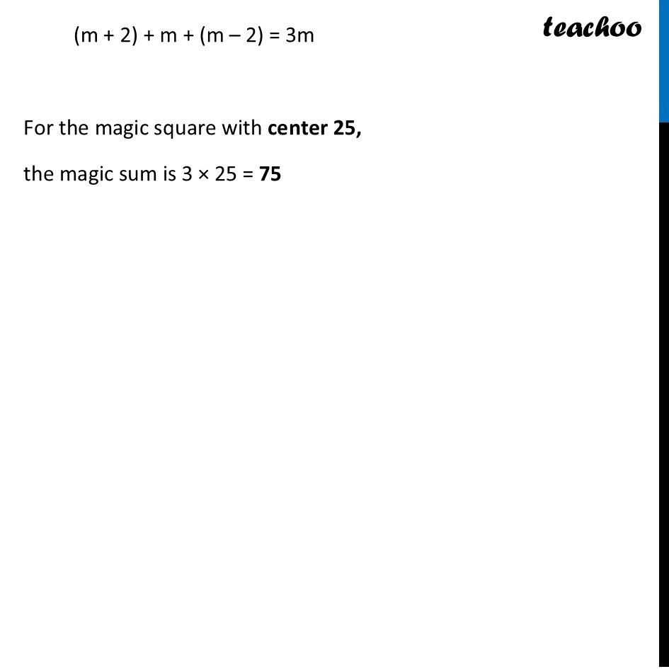 part 2 - Question 2 - Page 137 - Generalising 3 × 3 Magic Square - Chapter 6 Class 7 - Number Play - Ganita Prakash - Class 7 (Ganita Prakash 1, 2 & old NCERT)