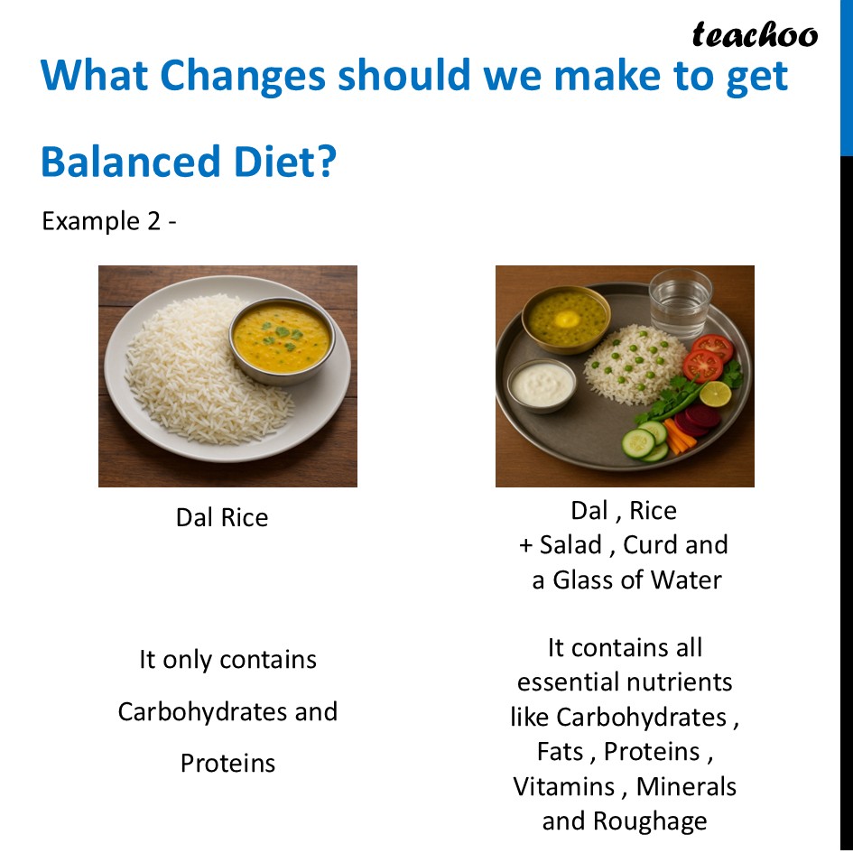 part 6 - Balanced Diet - Concepts - Chapter 3 Class 6 - Mindful Eating: A path to healthy body (Curiosity) - Class 6
