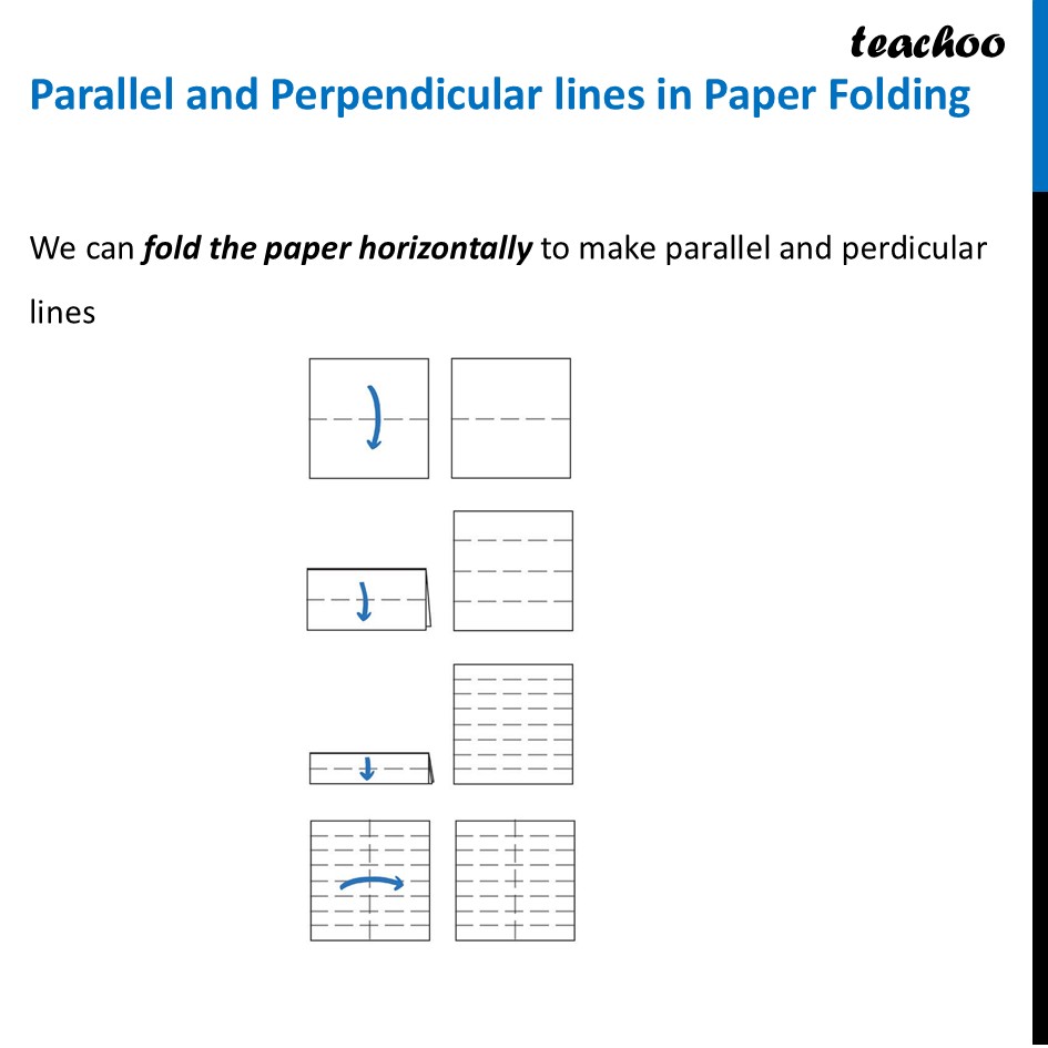 Parallel and Perpendicular lines in Paper Folding [with Some Question] - Parallel and Perpendicular lines in Paper Folding