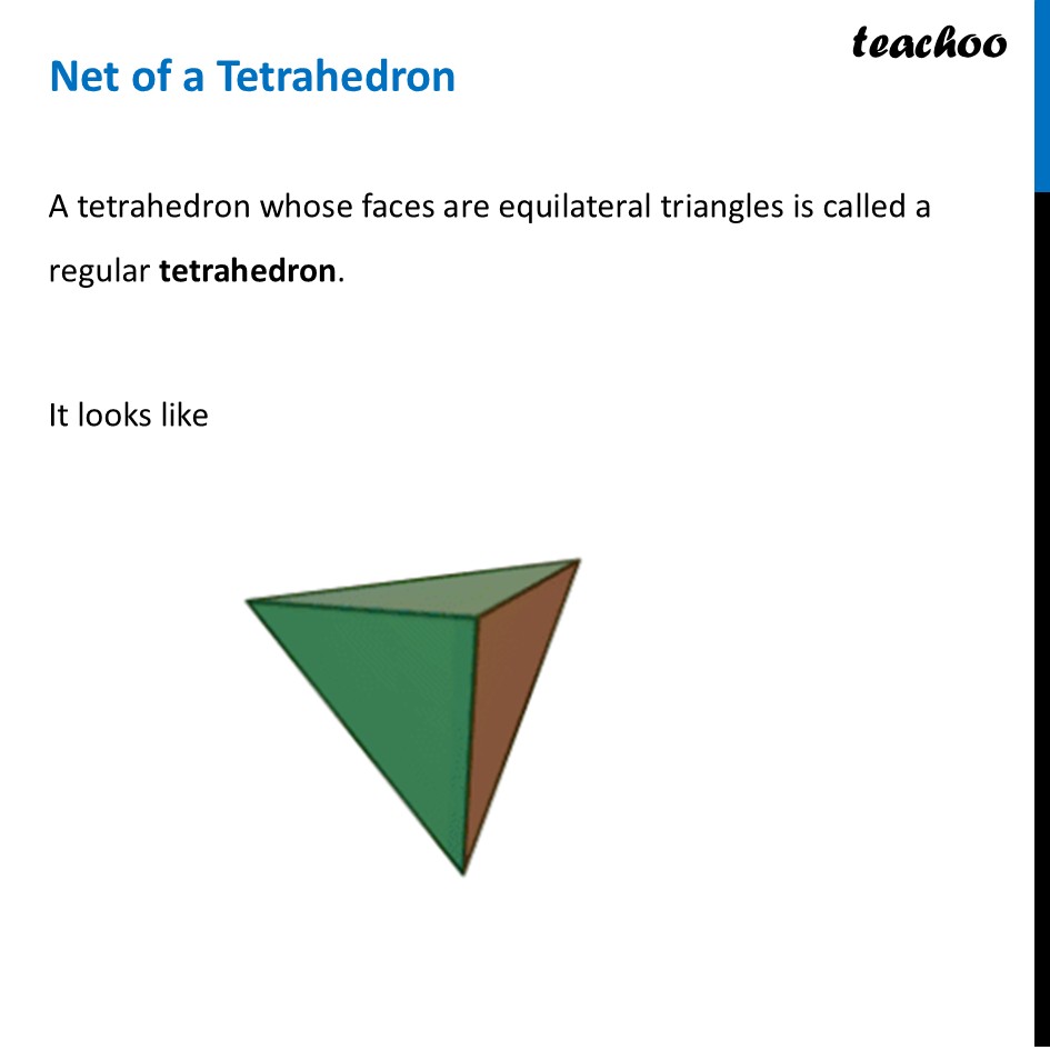 Net of a Tetrahedron - Explanation + Example [Class 8 Ganita Prakash] - Net of other Figures