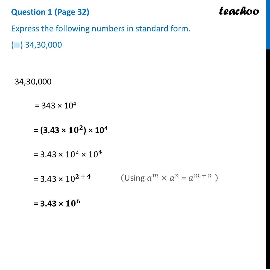part 3 - Question 1 (Page 32) - Scientific Notation - Chapter 2 Class 8 - Power Play (Ganita Prakash) - Class 8 (Ganita Prakash & Old NCERT)