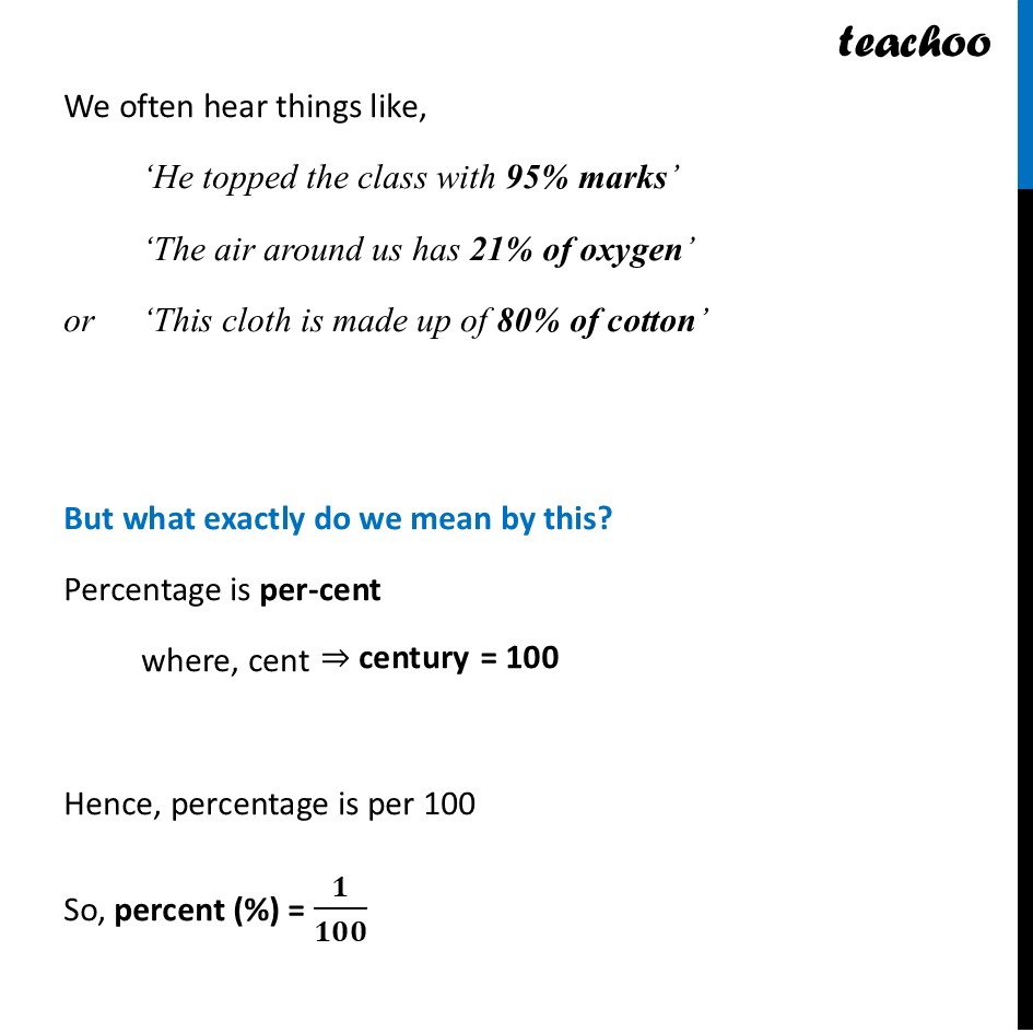 part 2 - Percentage - Percentage - Definition - Chapter 1 Class 8 - Fractions in Disguise (Ganita Prakash II) - Class 8 (Ganita Prakash - 1, 2 & Old NCERT)