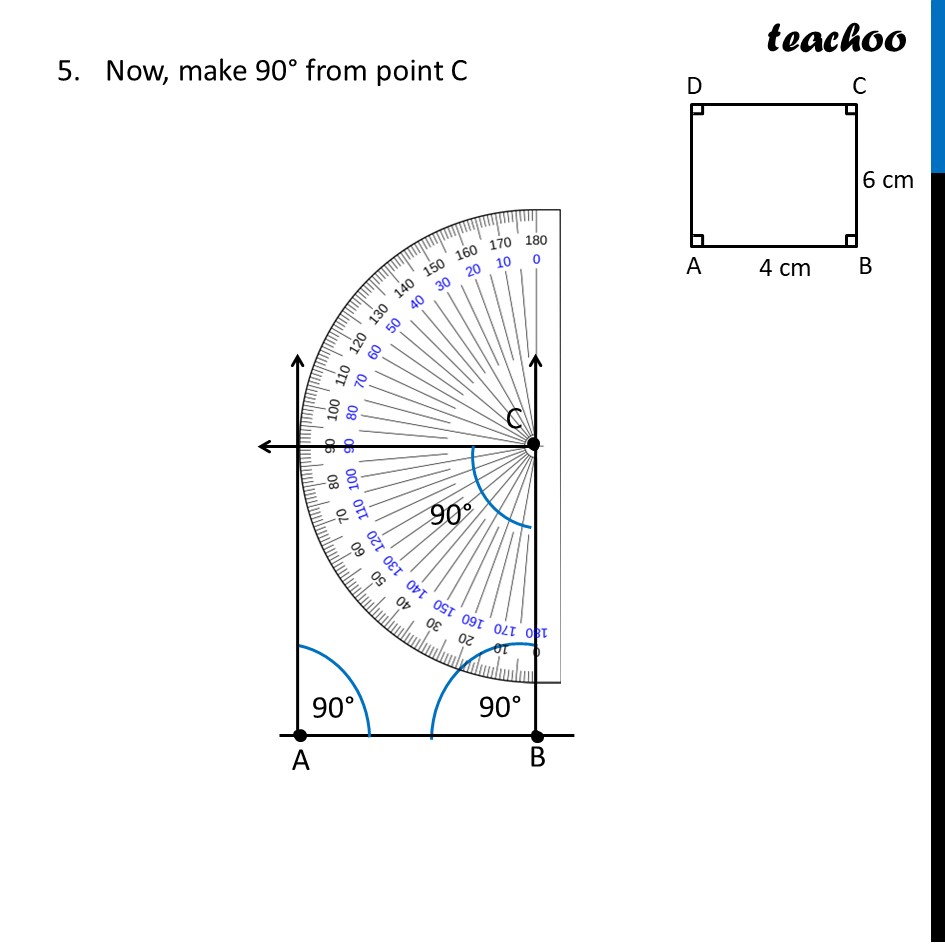 part 6 - Question 1 - Page 197 - Constructing Squares & Rectangles - Chapter 8 Class 6 - Playing with Constructions (Ganita Prakash) - Class 6 (Ganita Prakash & Old NCERT)