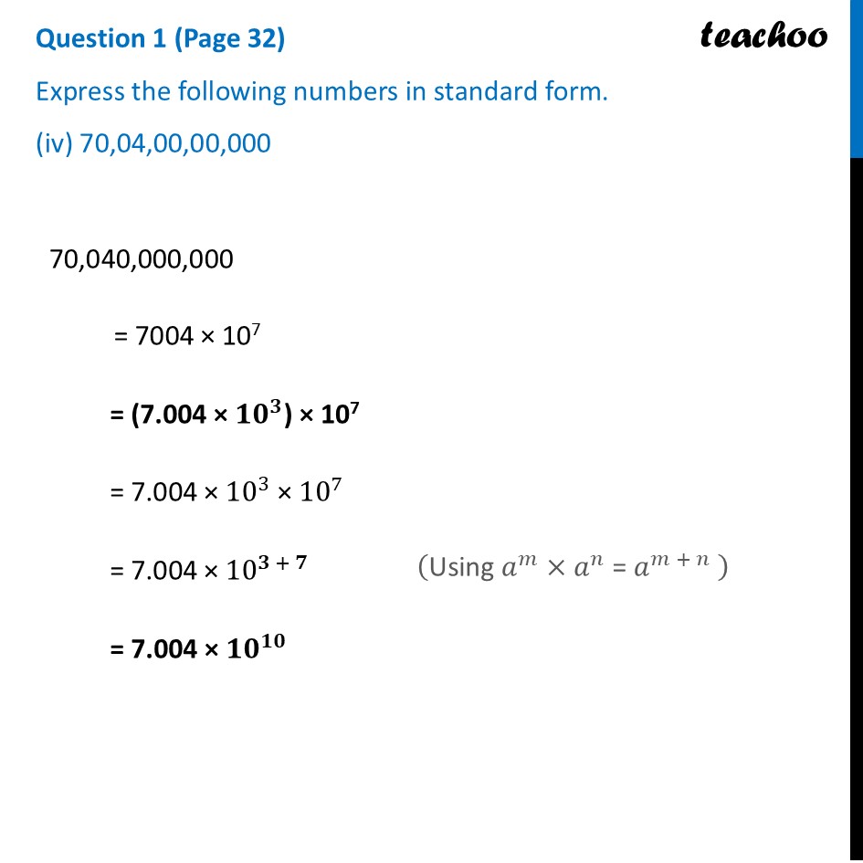 part 4 - Question 1 (Page 32) - Scientific Notation - Chapter 2 Class 8 - Power Play (Ganita Prakash) - Class 8 (Ganita Prakash & Old NCERT)