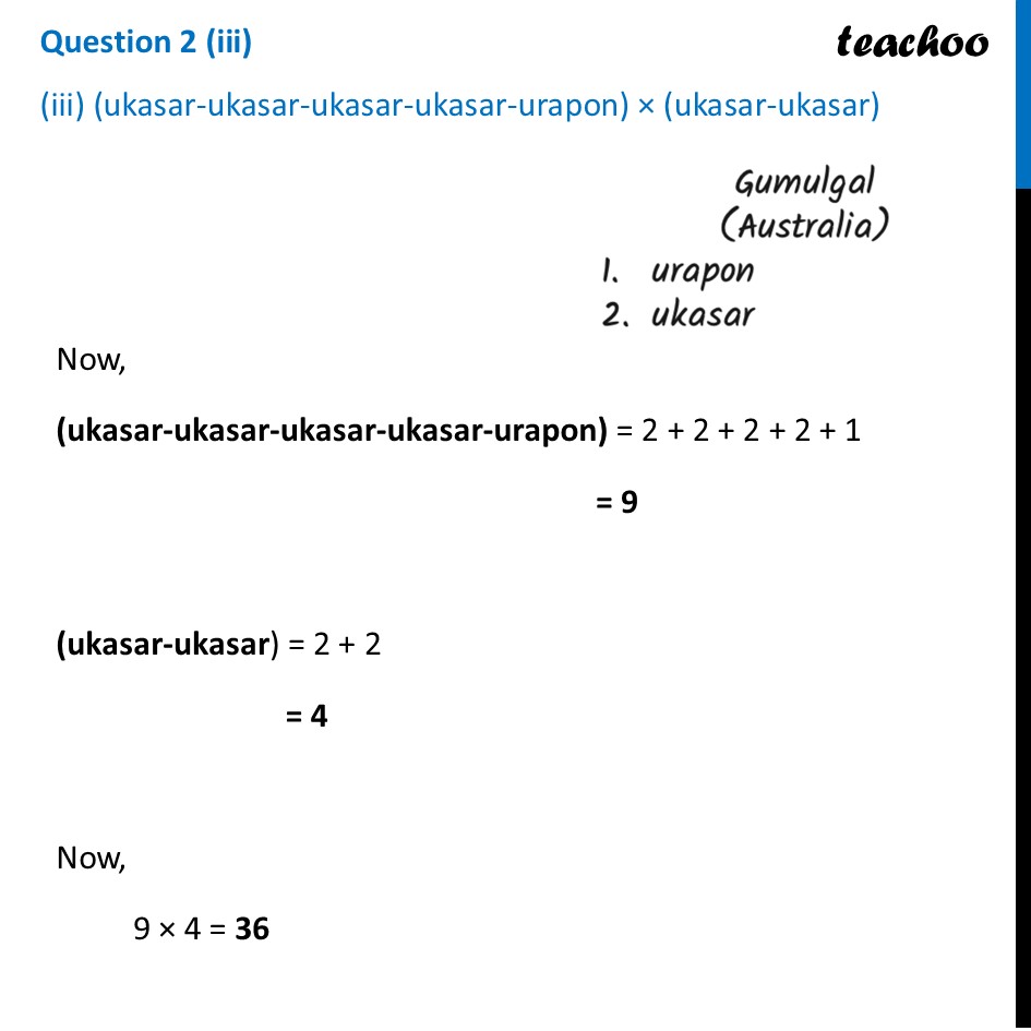 part 7 - Question 2 - Figure it out - Page 60, 61 - Chapter 3 Class 8 - A Story of Numbers (Ganita Prakash) - Class 8 (Ganita Prakash & Old NCERT)