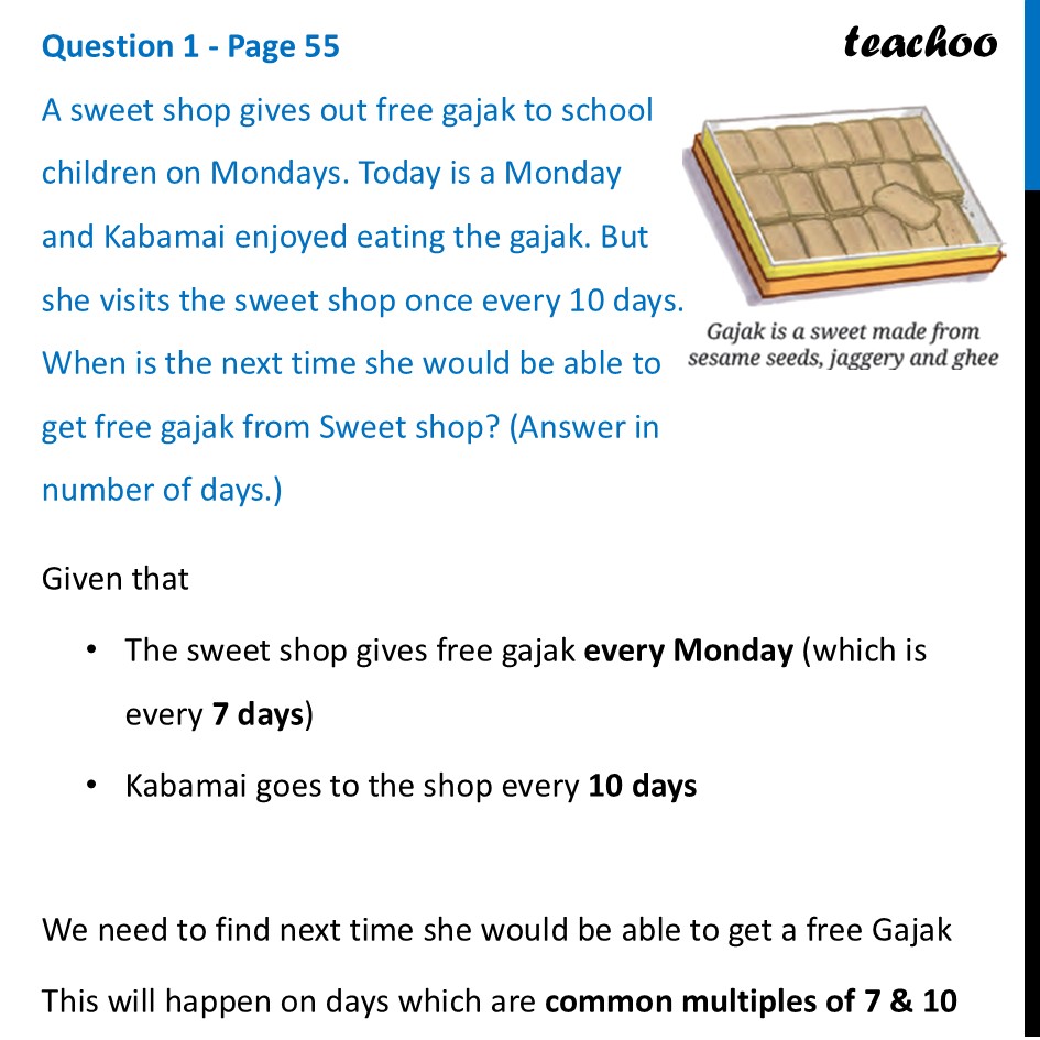 A sweet shop gives out free gajak to school children on Mondays - Least, but not Last!