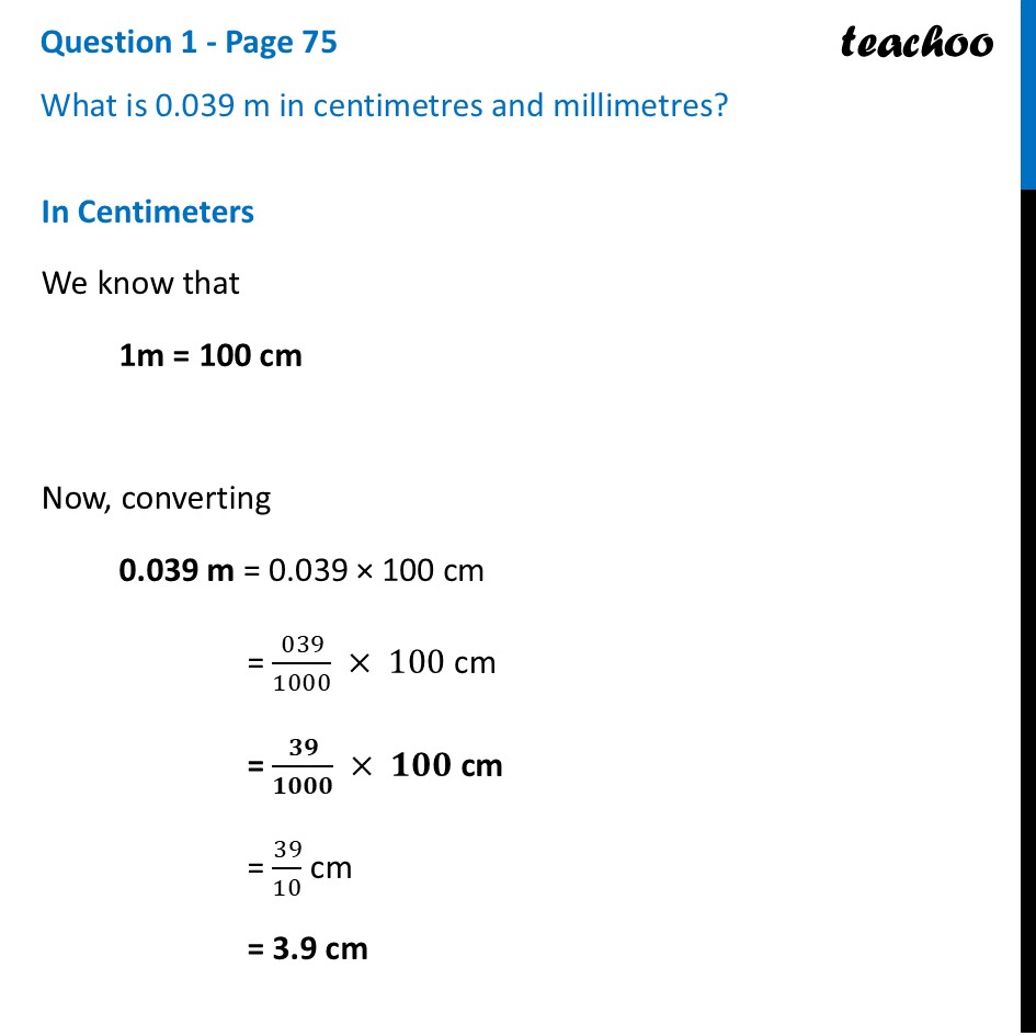 What is 0.039 m in centimetres and millimetres? [Ganita Prakash] - Decimal Division