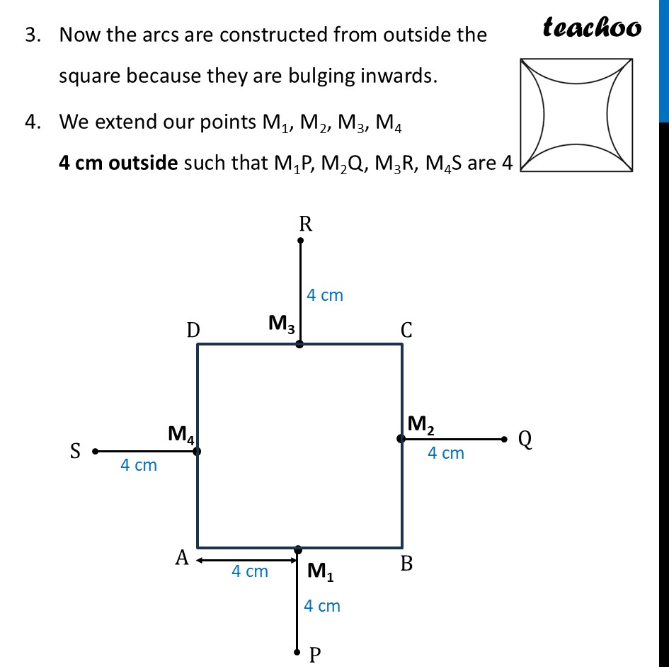 part 3 - Construct Square with Curves - Questions - Page 201 to 203 - Chapter 8 Class 6 - Playing with Constructions (Ganita Prakash) - Class 6 (Ganita Prakash & Old NCERT)