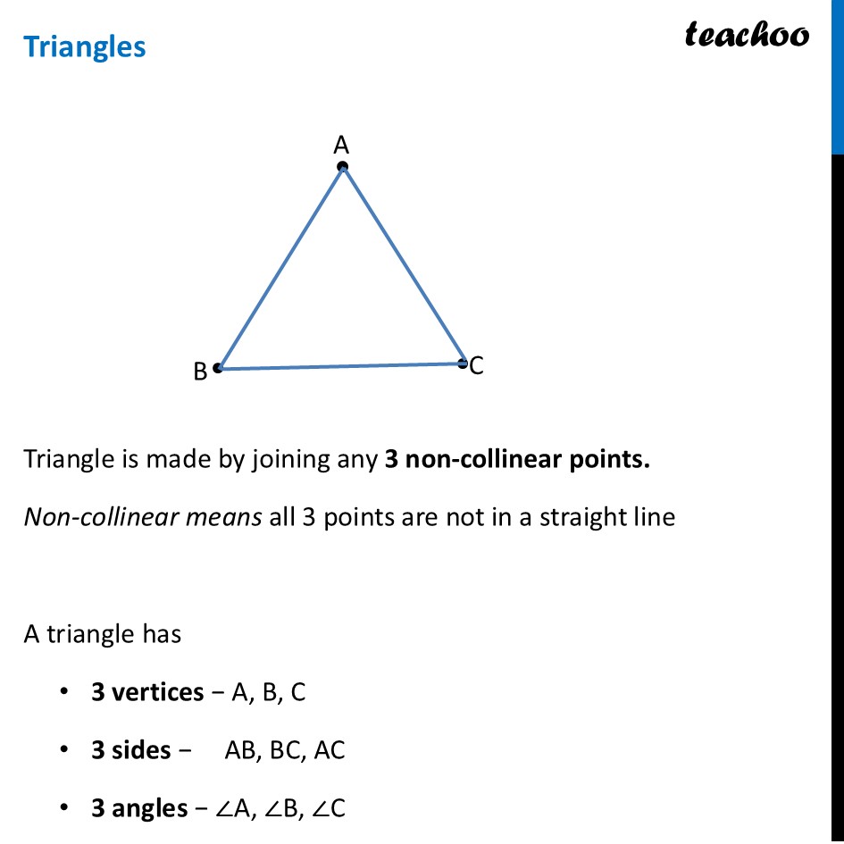 [Class 7 Maths] Triangles – Definition, Interior & Exterior Explained - Definition