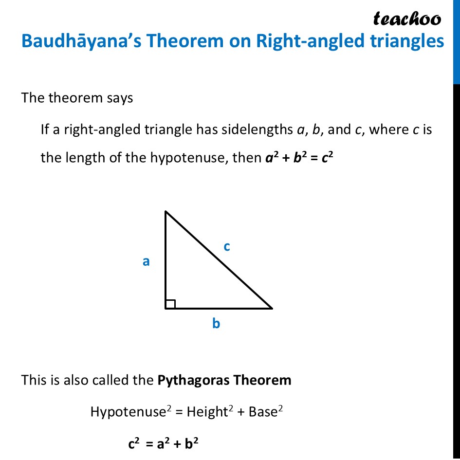 Baudhāyana’s Theorem on Right-angled triangles [Ganita Prakash II] - Baudhāyana’s Theorem on Right-angled triangles