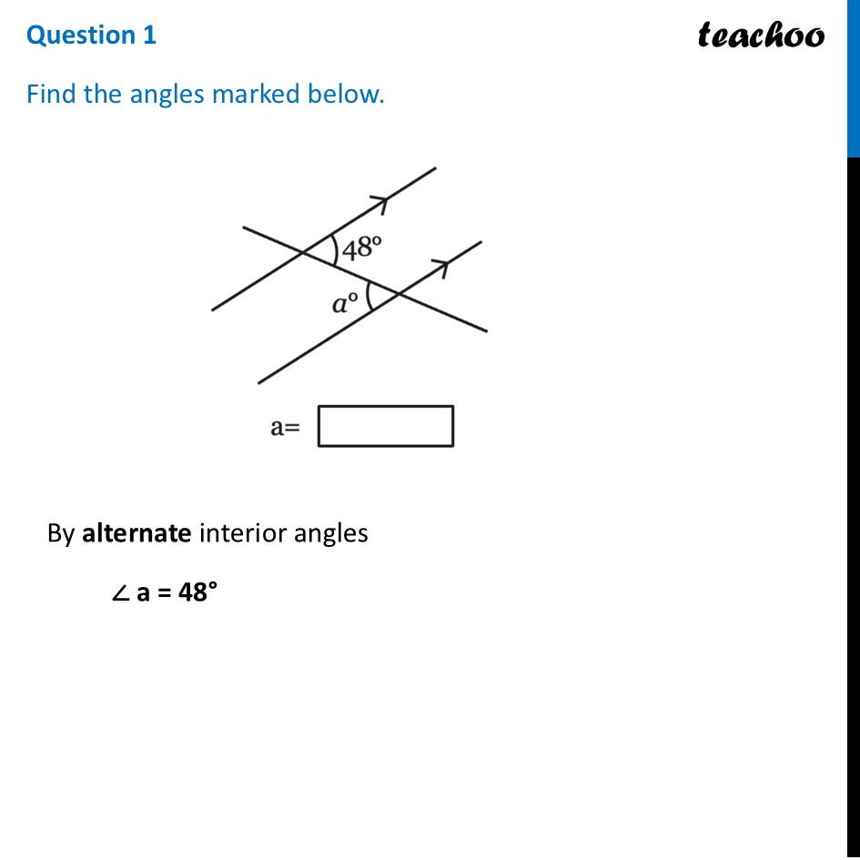 Find the angles marked below (Class 7 Parallel and Intersecting Lines) - Figure it out - Page 123, 124, 125