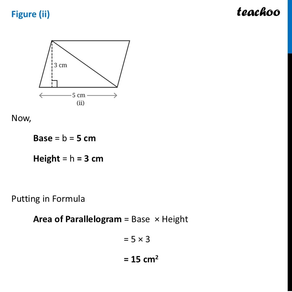 part 3 - Question 2 - Figure it out (Page 162-164) - Area of Parallelogram - Chapter 7 Class 8 - Area (Ganita Prakash II) - Class 8 (Ganita Prakash - 1, 2 & Old NCERT)