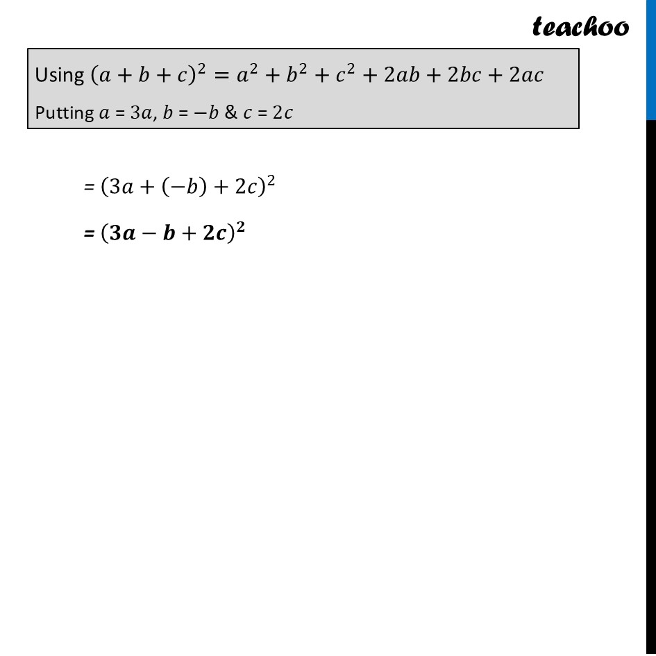 part 2 - Ex 4.4, 3 - Exercise Set 4.4 - Chapter 4 Class 9 - Exploring Algebraic Identities (Ganita Manjari I) - Class 9