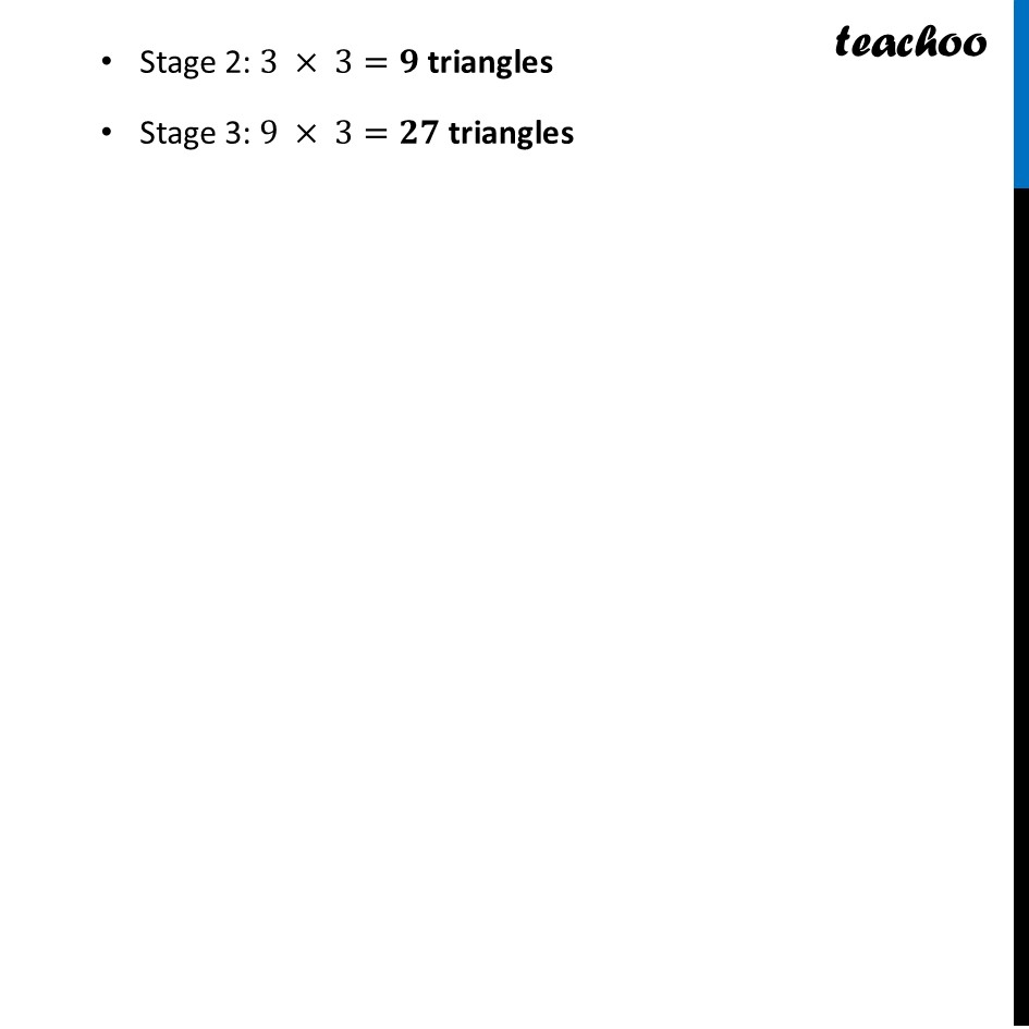 part 2 - Question 1 - Think & Reflect (Page 189) - Fractals as a GP Sequence - Chapter 8 - Predicting What Comes Next: Exploring Sequences & Progress - Maths Class 9