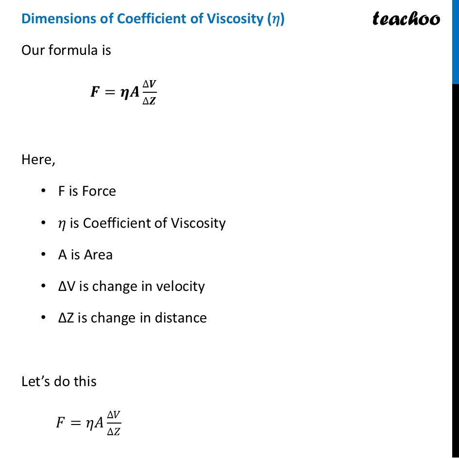 part 7 - Dimensions of Constants - Concepts - Chapter 1 - Units and Measurement - Physics Class 11