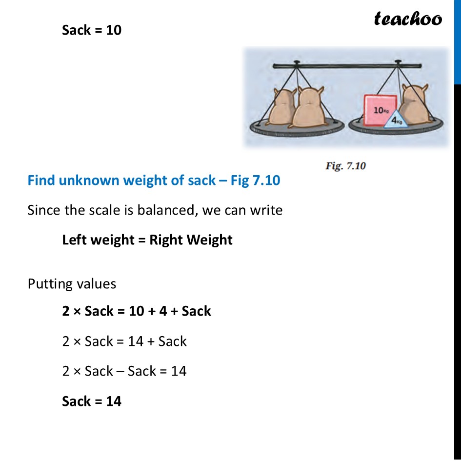 part 2 - Question 1 - Page 165 - Unknown Weights - Chapter 7 Class 7 - Finding the Unknown (Ganita Prakash II) - Class 7 (Ganita Prakash 1, 2 & old NCERT)