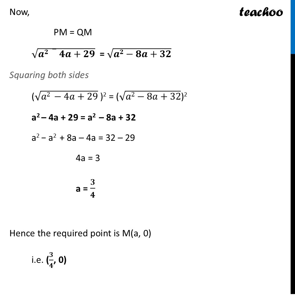 part 3 - Question 37 (iii) (Choice A) - CBSE Class 10 Sample Paper for 2026 Boards - Maths Standard - Solutions of Sample Papers for Class 10 Boards - Class 10