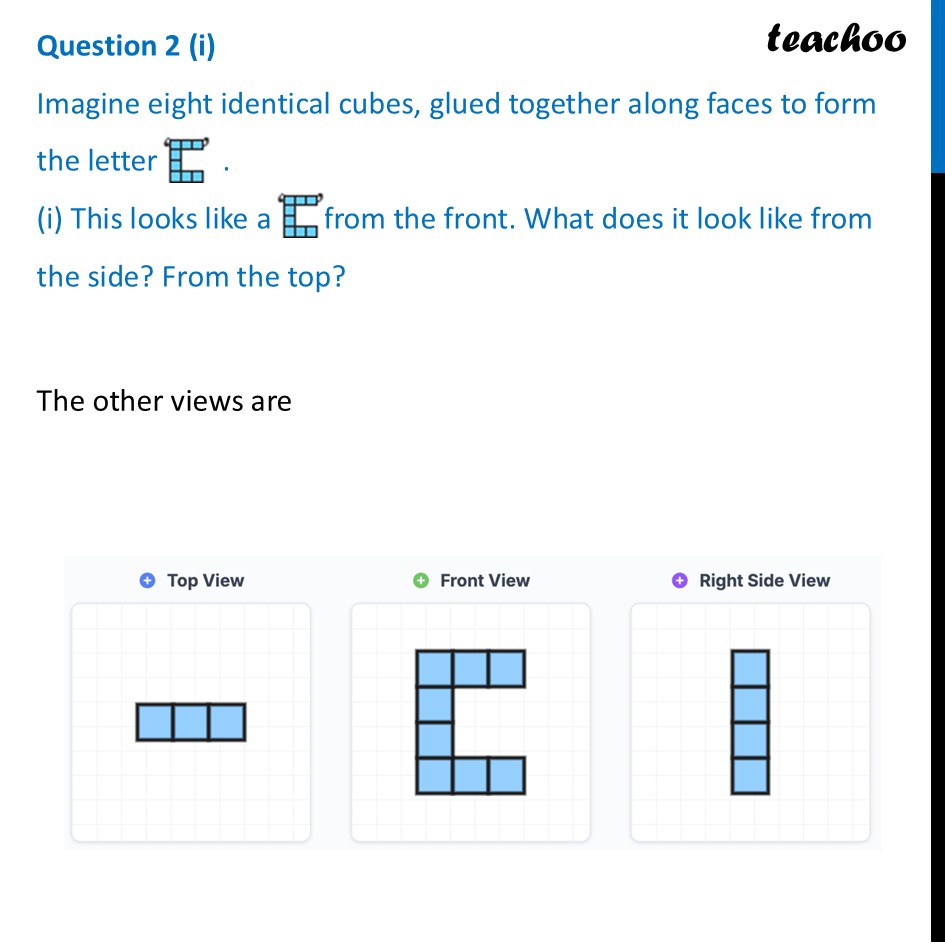 Imagine eight identical cubes, glued together along faces to form - Figure it out - Page 95-97