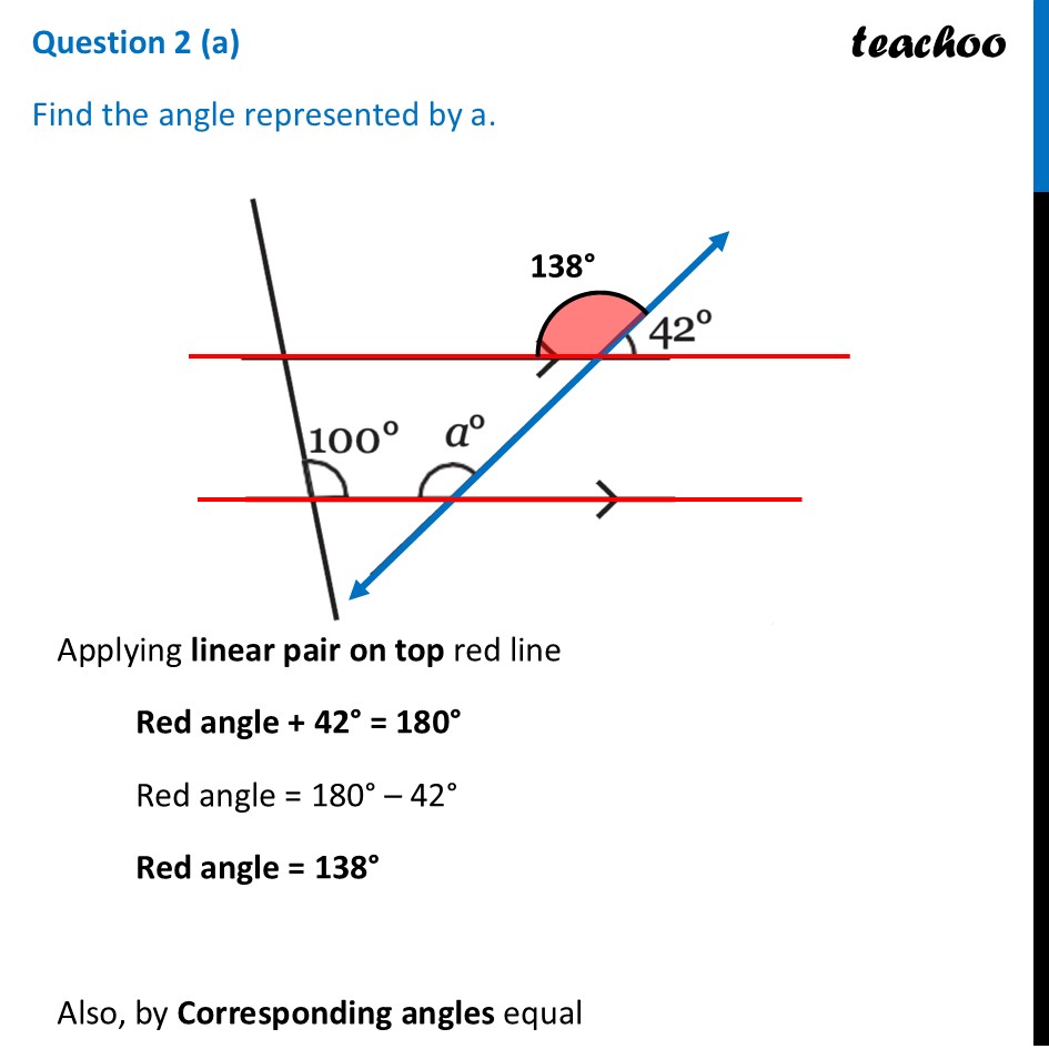 [Class 7 Maths] Find the angle represented by a. - figures (a) - Figure it out - Page 123, 124, 125