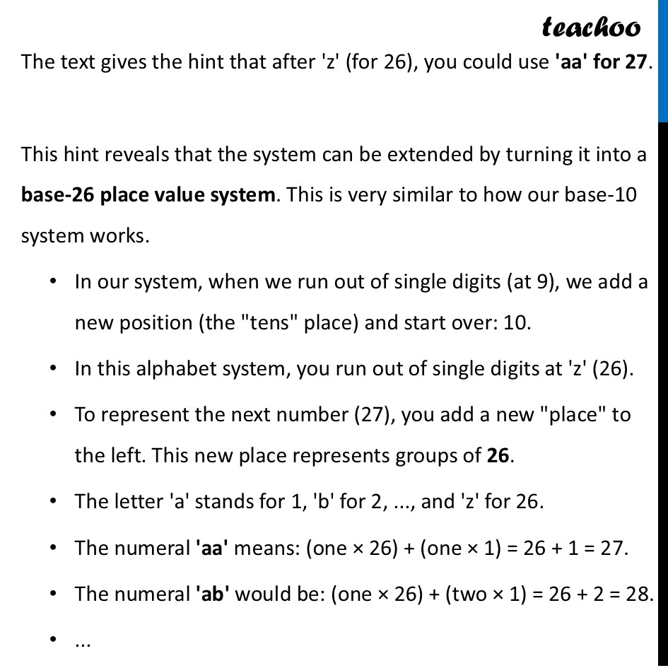 part 3 - Question 2 - Figure it out (Page 54) - The Mechanism of Counting - Chapter 3 Class 8 - A Story of Numbers (Ganita Prakash) - Class 8 (Ganita Prakash & Old NCERT)