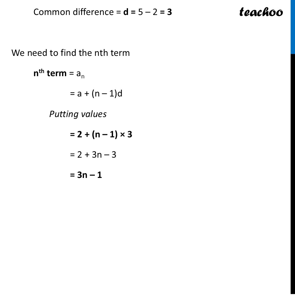 part 2 - Exercise Question 1 (Page 182) - Visualising an AP - Chapter 8 - Predicting What Comes Next: Exploring Sequences & Progress - Maths Class 9