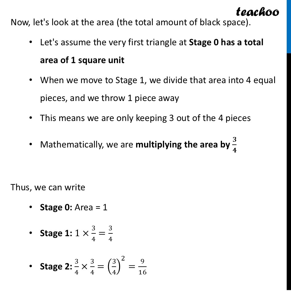 part 8 - Question 1 - Think & Reflect (Page 189) - Fractals as a GP Sequence - Chapter 8 - Predicting What Comes Next: Exploring Sequences & Progress - Maths Class 9