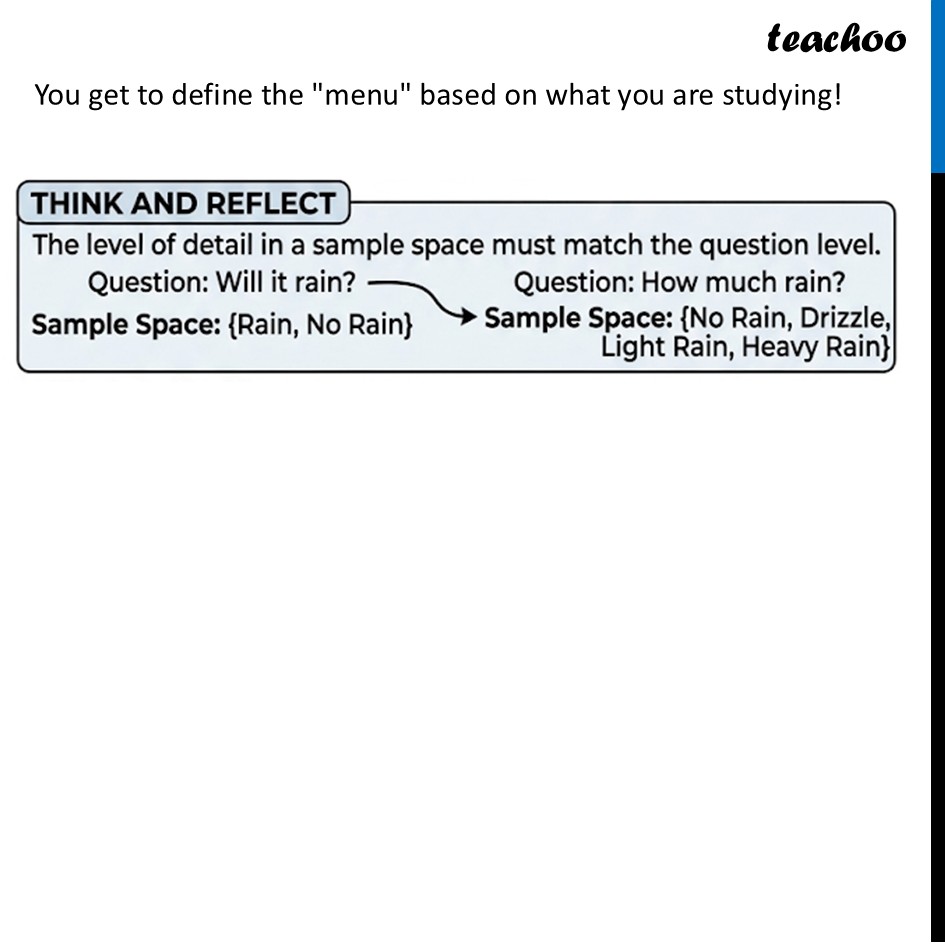 part 2 - Question 1 - Think & Reflect (Page 167) - Elements of Probability - Chapter 7 - The Mathematics of Maybe: Introduction to Probability - Class 9