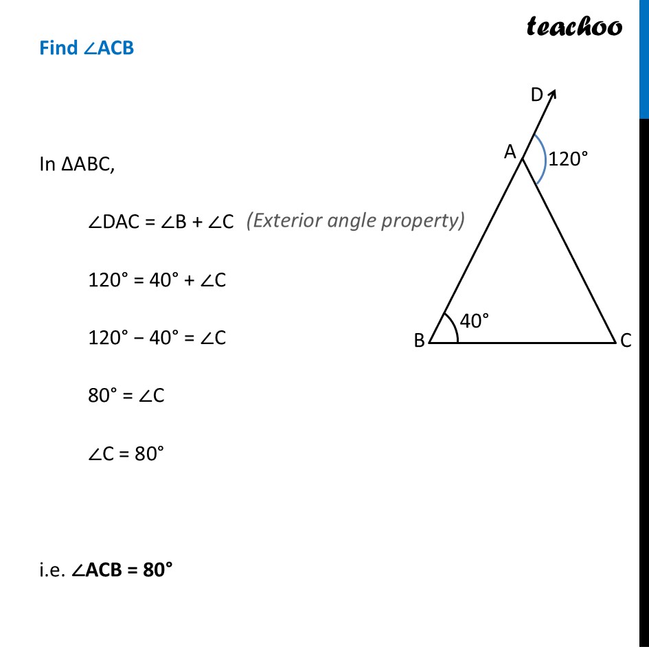 part 4 - Finding Exterior Angles - Exterior Angles - Chapter 7 Class 7 - A tale of three Intersecting Lines (Ganit Prakash) - Class 7 (Ganita Prakash & Old NCERT)