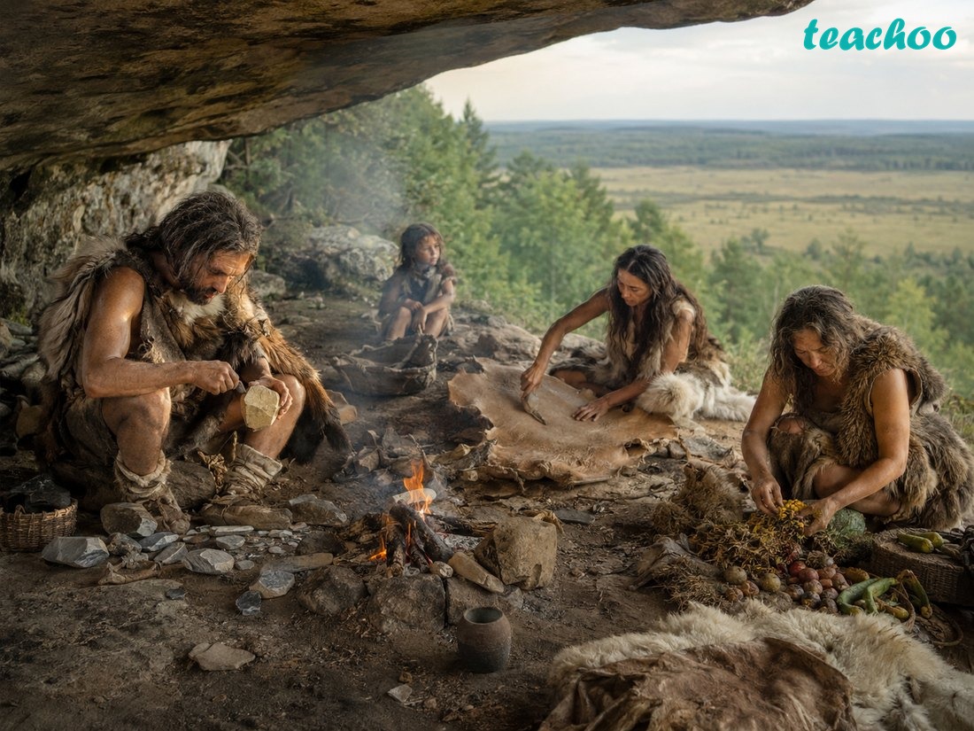 How did people live in the Palae - Early Humans and Begin - [Teachoo] - Concepts