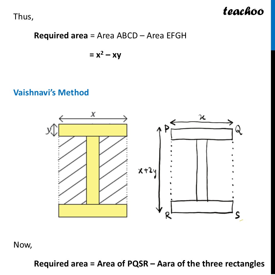 part 3 - Question 2 - Page 153 - Area of Shaded Region - Chapter 6 Class 8 - We Distribute yet things Multiply (Ganita Prakash) - Class 8 (Ganita Prakash - 1, 2 & Old NCERT)