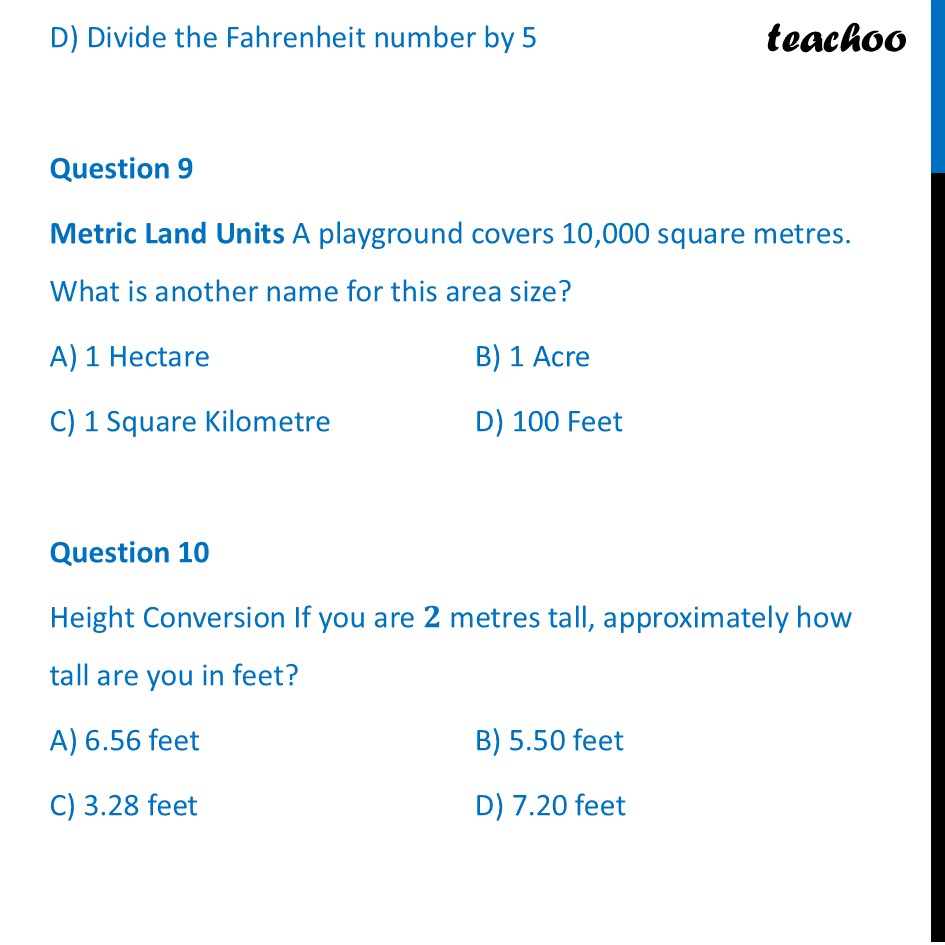 part 5 - Worksheet on Unit Conversion - Unit Conversion - Chapter 7 Class 8 - Proportional Reasoning-1(Ganita Prakash) - Class 8 (Ganita Prakash - 1, 2 & Old NCERT)