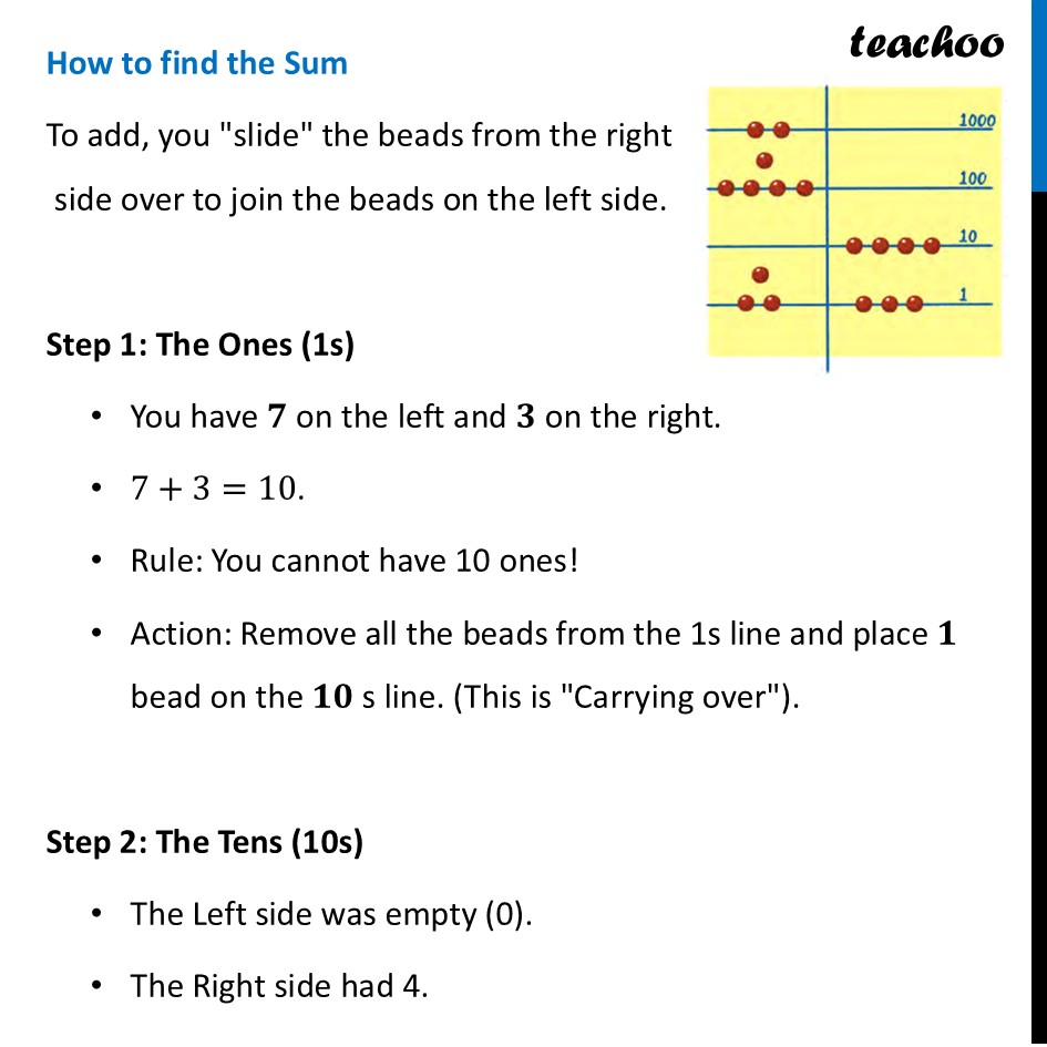 part 3 - Finding Sum using Abacus - Abacus that Makes Use of the Decimal System - Chapter 3 Class 8 - A Story of Numbers (Ganita Prakash) - Class 8 (Ganita Prakash & Old NCERT)
