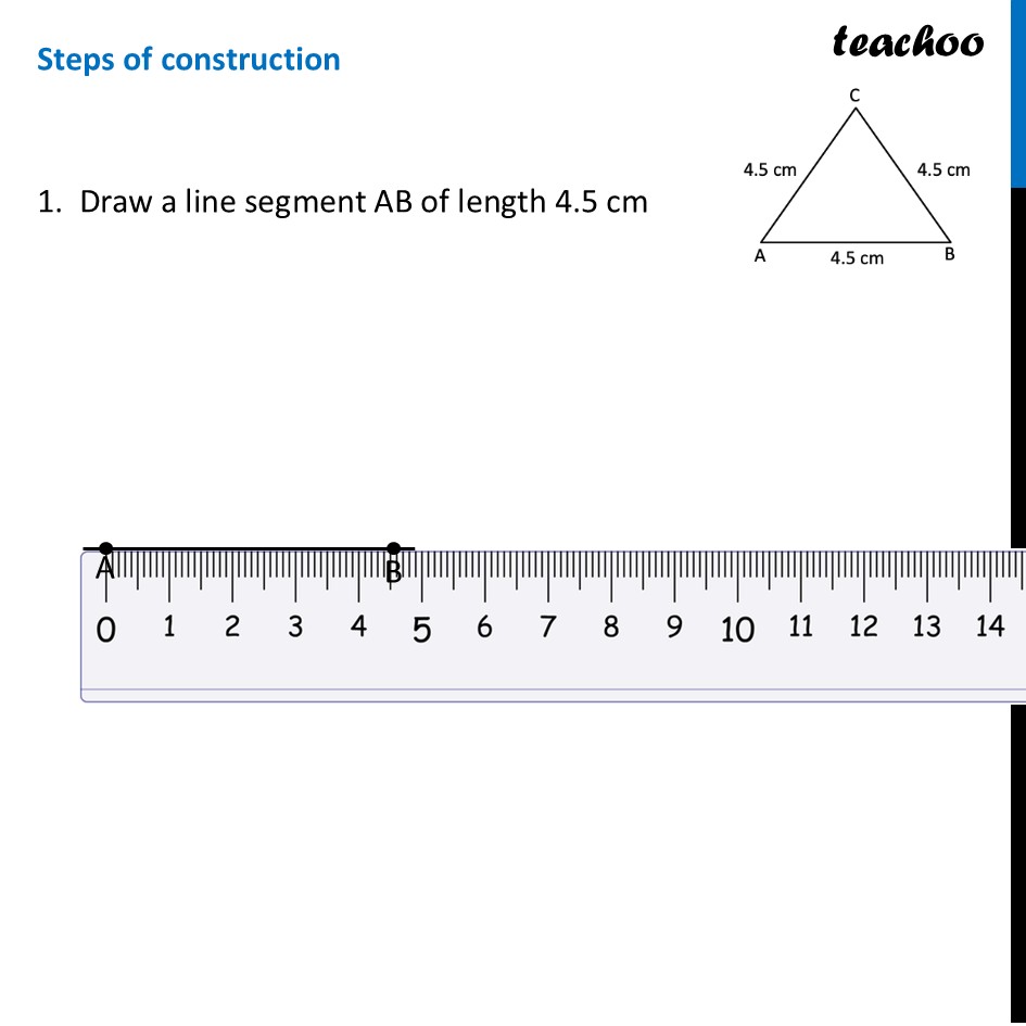part 2 - Construct an Equilateral Triangle of side 4.5 cm - Constructing Equilateral Triangle - Chapter 7 Class 7 - A tale of three Intersecting Lines (Ganit Prakash) - Class 7 (Ganita Prakash 1, 2 & old NCERT)