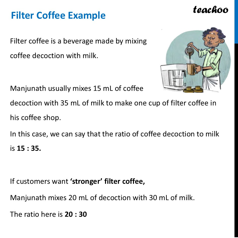 Filter Coffee Example [Chapter 7 Class 8 Ganita Prakash] - Teachoo - Problem Solving with Proportional Reasoning