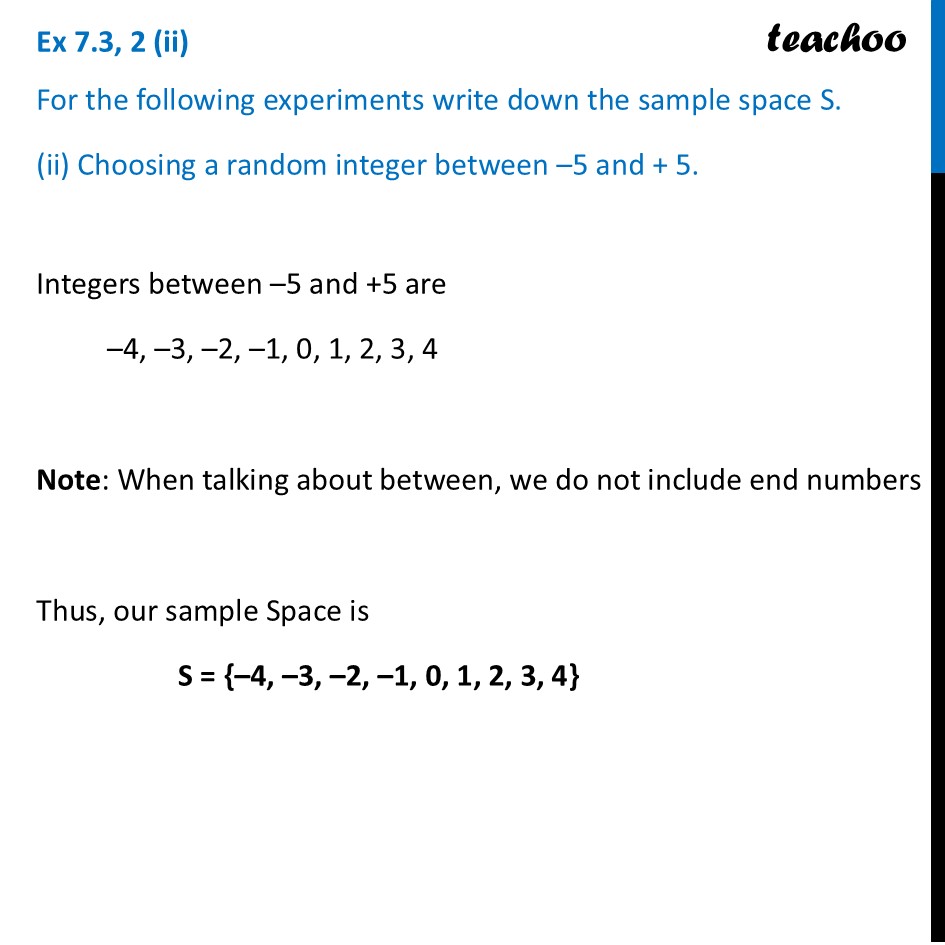 part 3 - Ex 7.3, 2 - Exercise Set 7.3 - Chapter 7 - The Mathematics of Maybe: Introduction to Probability - Class 9
