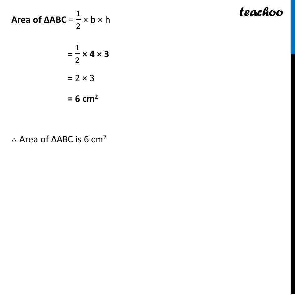 part 3 - Area of Triangle for Acute, Obtuse and Right Triangles - Area of Triangle - Chapter 7 Class 8 - Area (Ganita Prakash II) - Class 8 (Ganita Prakash - 1, 2 & Old NCERT)